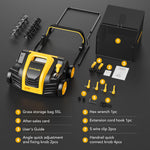 Load image into Gallery viewer, Upgraded EVEAGE 16-Inch 15 Amp Electric Dethatcher & Scarifier, 5-Position Depth Adjustment, 14.5gal Collection Bag, Increases Lawn Health, EDS16S