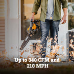 Load image into Gallery viewer, Cordless Leaf Blower, 3 in 1 Blowers for Lawn Care with Leaf Vacuum & Leaf Mulcher, Electric Blower with Brushless Motor & 2 Speed Control, Batteries & Charger Not Included, WG583.9